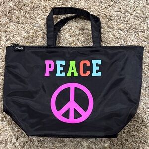 Black Peace Graphic Lunch Bag